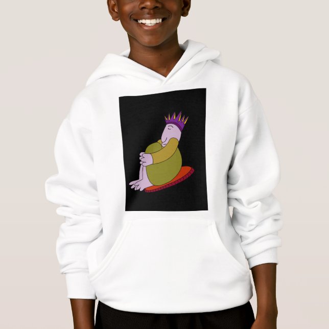 Ein lustiges Gesicht Hoodie (Vorderseite)