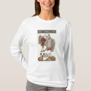 Ein lustiges HalloweenRestoration gekleidetes Paar T-Shirt