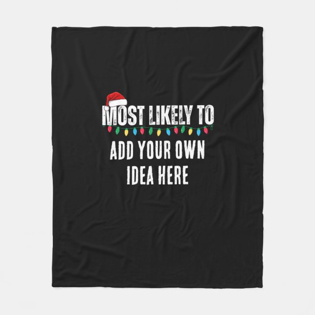 😂 ein lustiges Weihnachtsgeschenk schaffen, das a Fleecedecke (Vorderseite)
