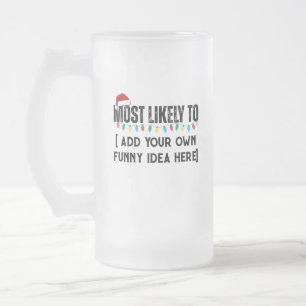 😂 ein lustiges Weihnachtsgeschenk schaffen, das a Mattglas Bierglas