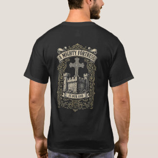 Ein mächtiges Festung-Shirt – Vorder- und Rückseit T-Shirt
