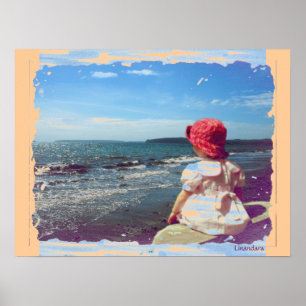 Ein Mädchen am Meer Poster