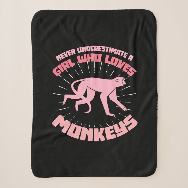 Ein Mädchen, das Affen Liebe Sherpadecke (Vorderseite)