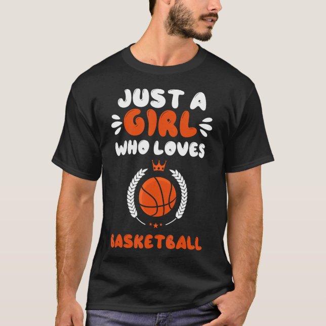 Ein Mädchen, das Basketball-Shirt Liebe T-Shirt (Vorderseite)