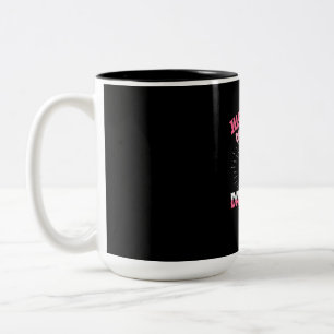 Ein Mädchen, das Dackel Lieben Zweifarbige Tasse