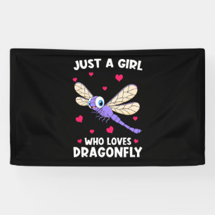 Ein Mädchen, das Drachenfliegen Liebe Banner