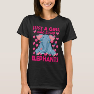 Ein Mädchen, das Elefantenzzoo-Elefanten Conservat T-Shirt