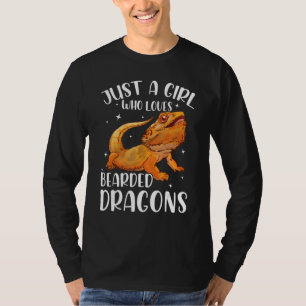 Ein Mädchen, das Liebe Bärendrache Niedlich Reptit T-Shirt