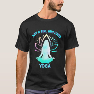 Ein Mädchen, das Yoga liebt Yogi Liebe Frieden Dan T-Shirt
