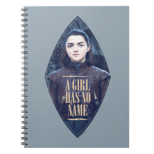 "Ein Mädchen hat keinen Namen" Arya Stark Graphic Notizblock