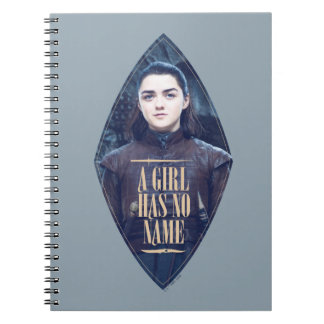 "Ein Mädchen hat keinen Namen" Arya Stark Graphic Notizblock