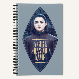 "Ein Mädchen hat keinen Namen" Arya Stark Graphic Notizbuch
