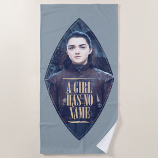"Ein Mädchen hat keinen Namen" Arya Stark Graphic Strandtuch