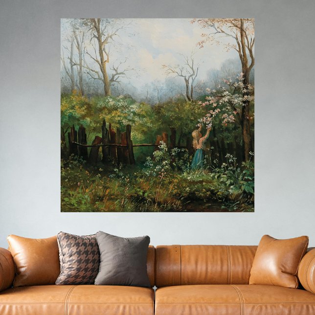 Ein Mädchen im Garten - Olga Wisinger-Florian Poster (Von Creator hochgeladen)