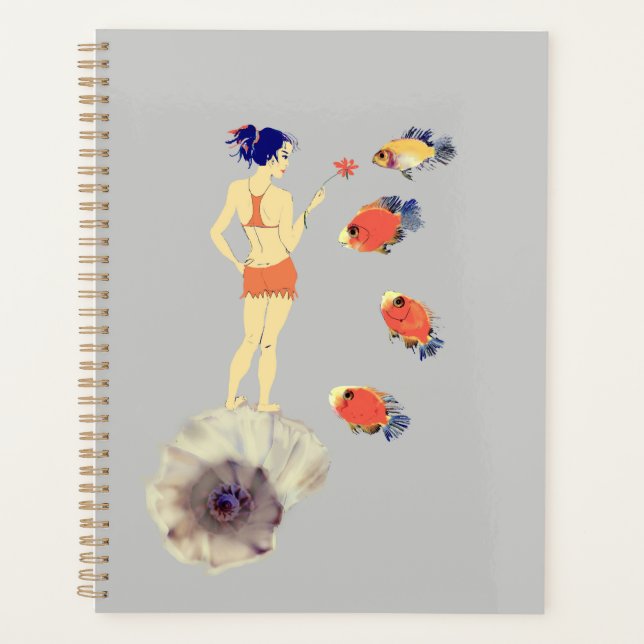 Ein Mädchen mit Blume Planer (Vorderseite)