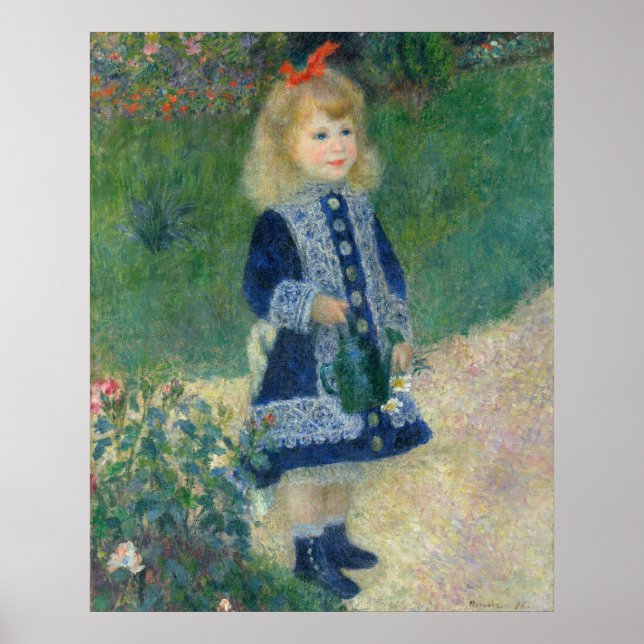 Ein Mädchen mit einer Wasserdose (1876) | Auguste  Poster (Vorne)
