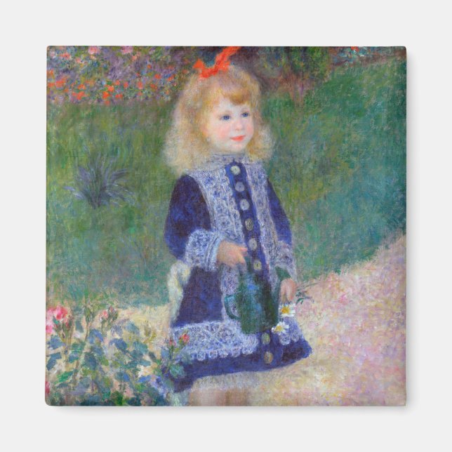 Ein Mädchen mit einer Wasserdose, Renoir Magnet (Vorne)