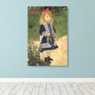 Ein Mädchen mit Wasserkocher von Pierre Renoir Leinwanddruck
