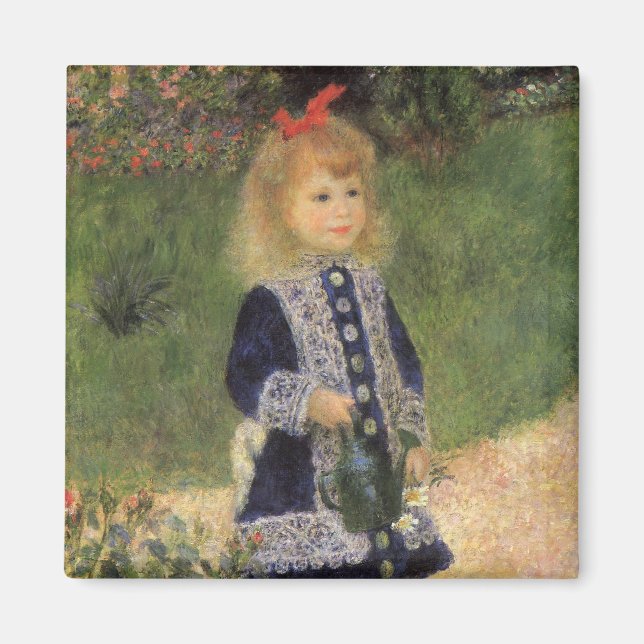 Ein Mädchen mit Wasserkocher von Pierre Renoir Magnet (Vorne)