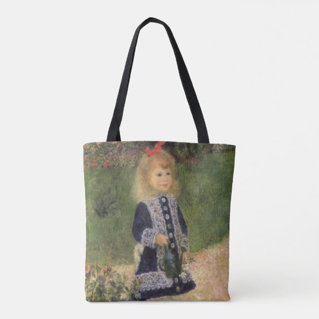 Ein Mädchen mit Wasserkocher von Pierre Renoir Tasche (Rückseite)