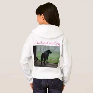 Ein Mädchen und ihr Hund Hoodie