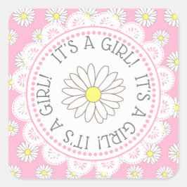 EIN MÄDCHENBABY DEUTSCHE, DAisy THemed Stickers