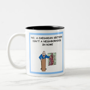 Ein Mädelwitz Zweifarbige Tasse