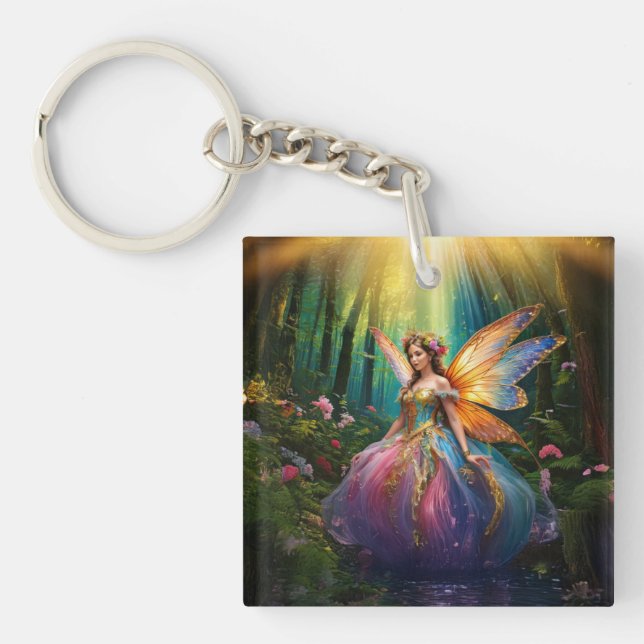 Ein magischer, magischer, magischer Wald Schlüsselanhänger (Vorderseite)