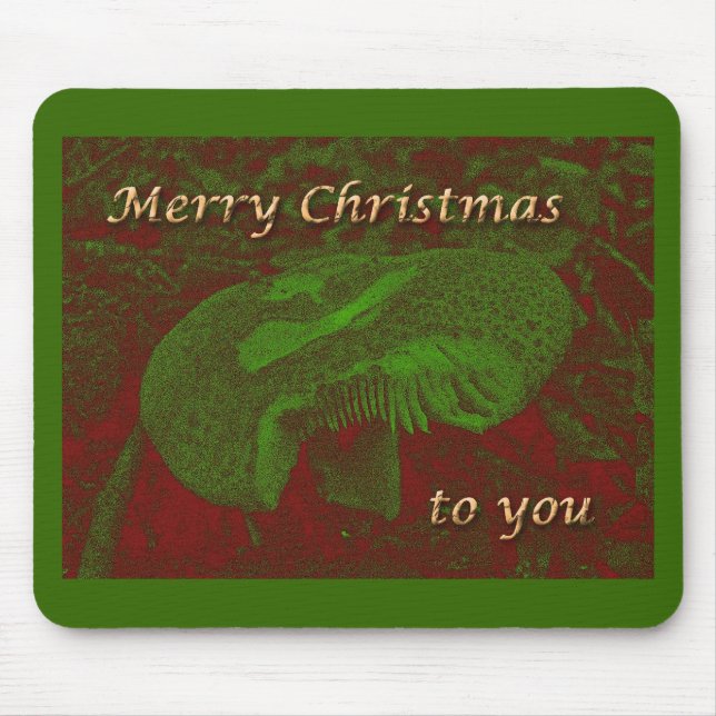 Ein magischer mystischer "Shroom für Weihnachten Mousepad (Vorne)