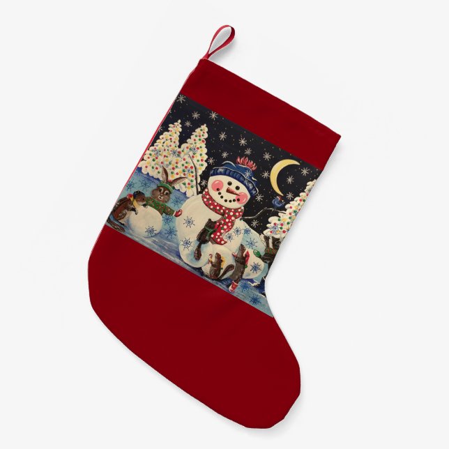 Ein magischer NachtStrumpf Kleiner Weihnachtsstrumpf (Vorderansicht (hängend))