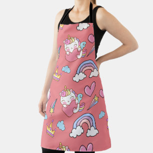 Ein magischer Regenbogen Einhorn Glückwunsch zum G Schürze