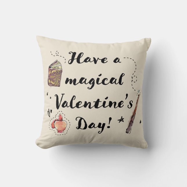 Ein magischer Valentinstag Kissen (Vorderseite)