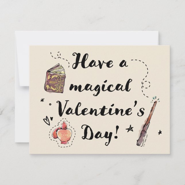 Ein magischer Valentinstag Mitteilungskarte (Vorderseite)