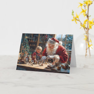 Ein magischer Workshop Weihnachten Karte