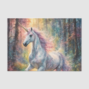 Ein magisches Einhorndekoupage Seidenpapier