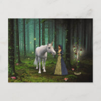 Ein magisches Treffen - Einhorn Fantasy Art