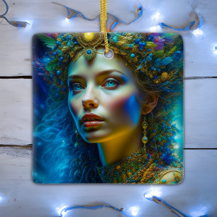 Ein magisches Weihnachten personalisierte Prinzess Keramikornament