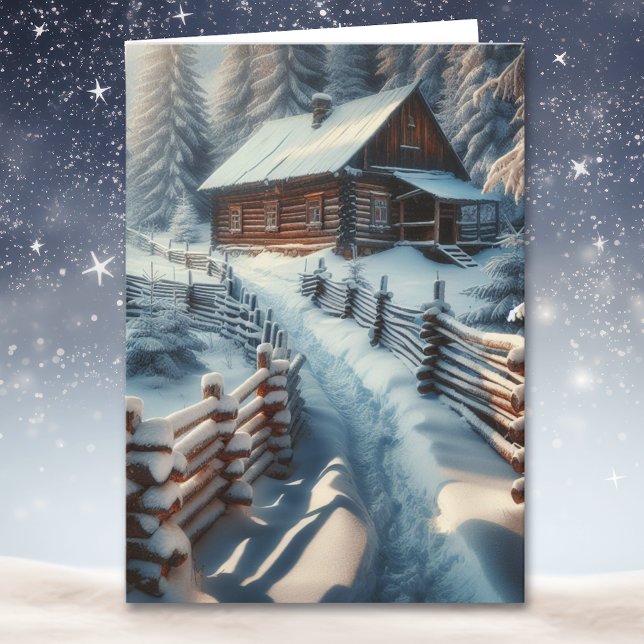 Ein magisches Weihnachtsfest | Blockkabine Karte (Von Creator hochgeladen)