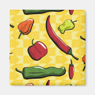 Ein Magnet der Paprikaschoten der Welt des Chilis