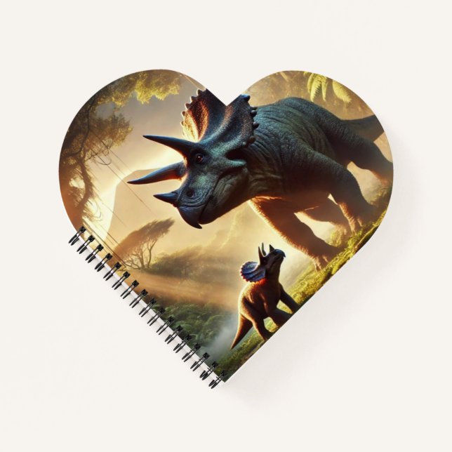 Ein majestätischer, erwachsener Triceratops Notizbuch (Vorderseite)