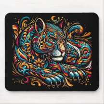 Ein majestätischer Panther - Maus-Pad