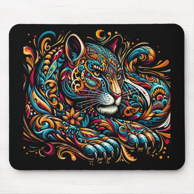 Ein majestätischer Panther - Maus-Pad Mousepad (Vorne)