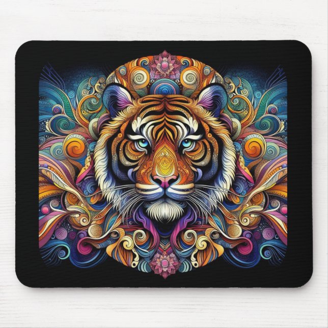 Ein majestätischer Tiger - Maus-Pad Mousepad (Vorne)