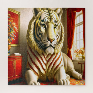 Ein majestätischer weißer Tiger