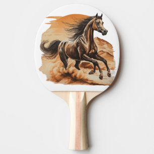 ein majestätisches arabisches Pferd Tischtennis Schläger