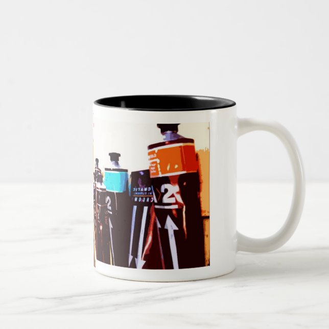 Ein Maler-bester Freund Zweifarbige Tasse (Rechts)