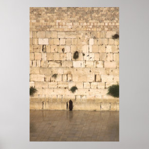 Ein Mann, der an der Western-Wand betet Poster