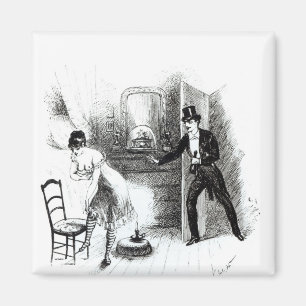 Ein Mann, der ein Prostituiertes besucht Magnet