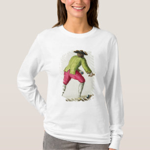 Ein Mann, der mit einem Schläger und Bällen spie T-Shirt