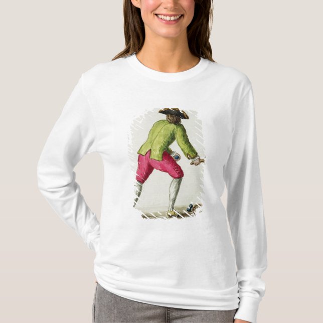 Ein Mann, der mit einem Schläger und Bällen spielt T-Shirt (Vorderseite)